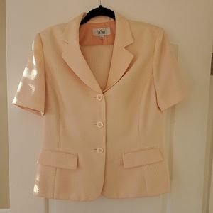 Short Sleeve Peach Suit